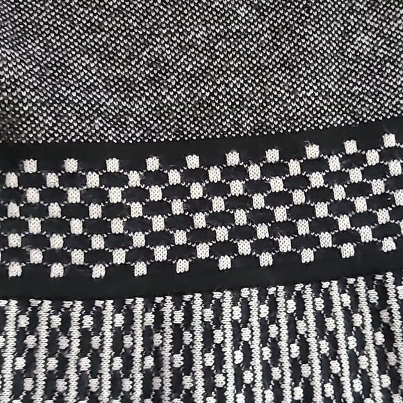 41 HAWTHORN FIT & FLARE SLEEVELESS GRAY BLACK STRETCH CAREER DRESS M MEDIUM - Picture 6 of 11